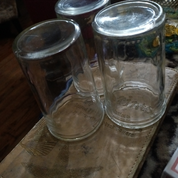 3 Vintage small jelly juice jars - Picture 3 of 3